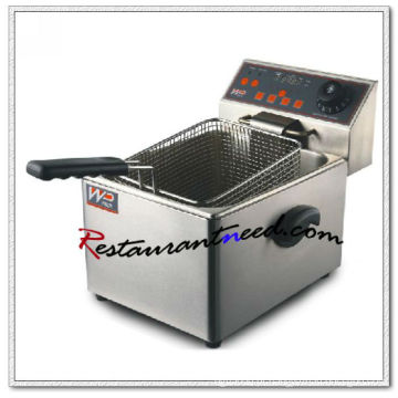 K598 Counter Top Tipo Digital Elétrico 1 tanque 1 Fryer de cesta com controlador de tempo